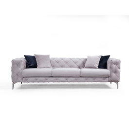 Atelier Del Sofa Como - Sofá de 3 plazas - Gris claro